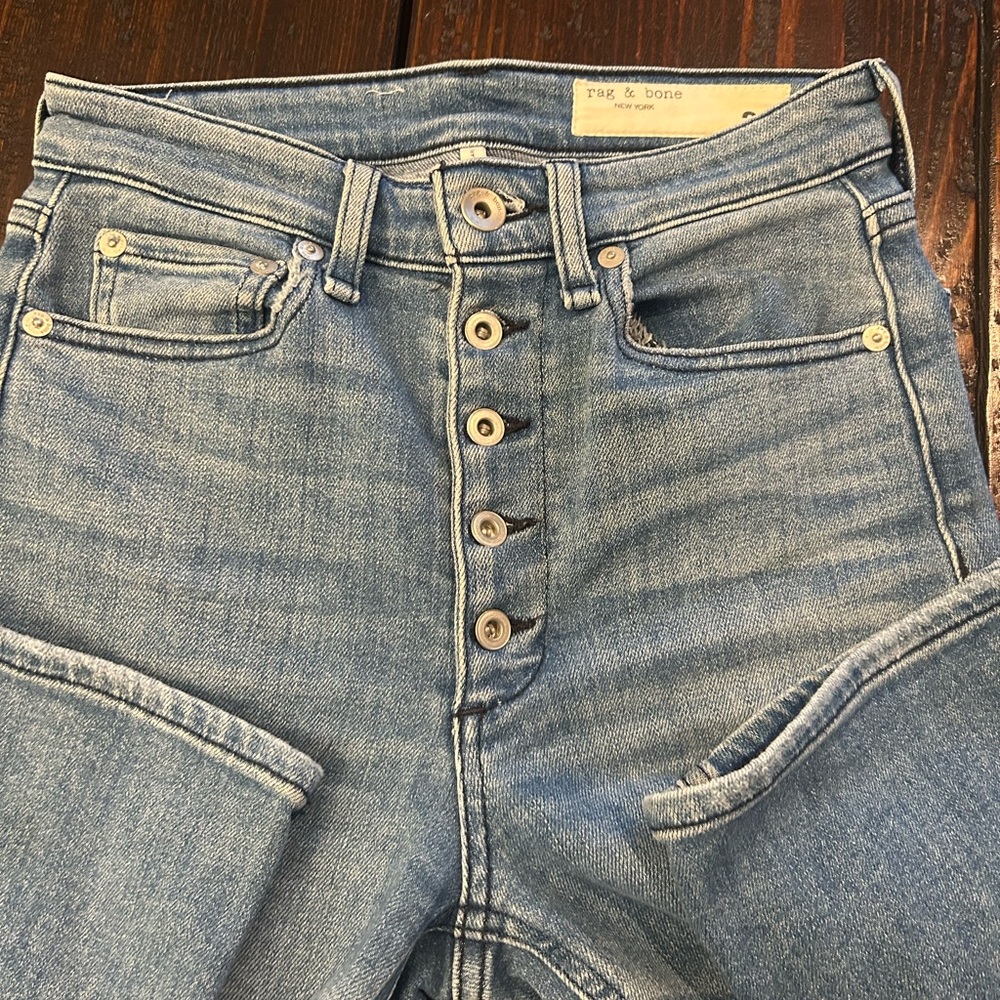 Rag & Bone High Rise Light Blue Jeans